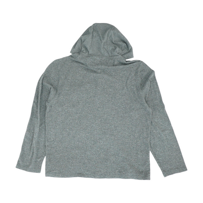 Gray Solid Hoodie Pullover