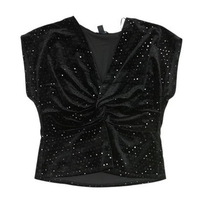 Black Geometric Blouse