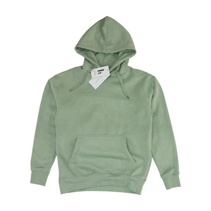 Green Solid Hoodie Pullover