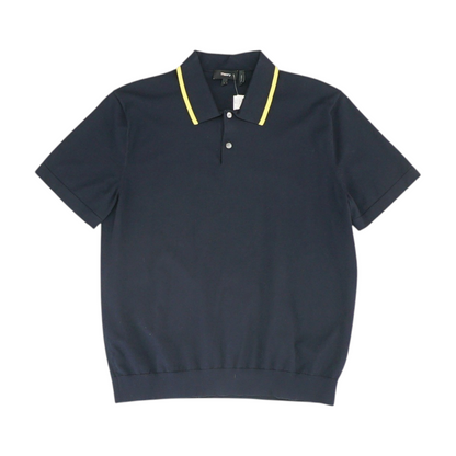 Navy Solid Short Sleeve Polo