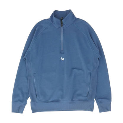 Navy Solid 1/4 Zip Pullover