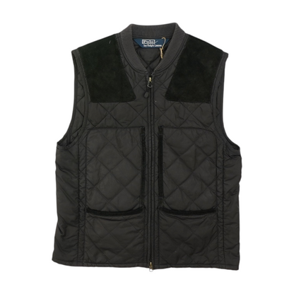 Black Color Block Vest