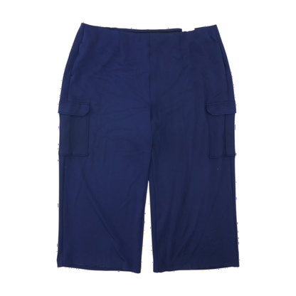 Navy Plus Size Wide Leg Pants