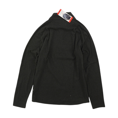 Gray Solid 1/4 Zip Pullover