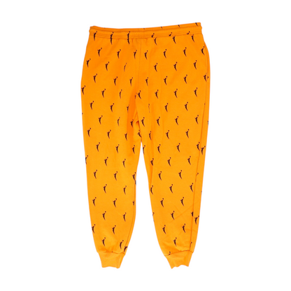 Orange Print Pants