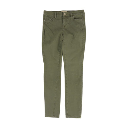 Green Solid Low Rise Jeans