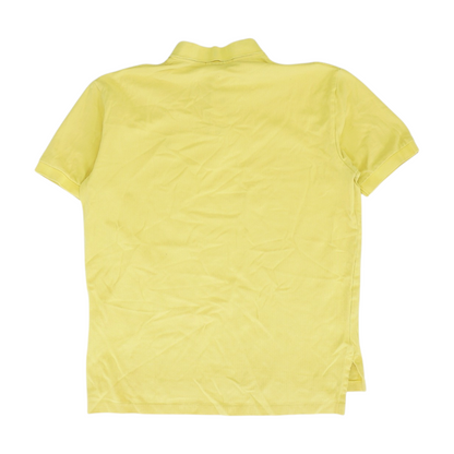 Yellow Solid Short Sleeve Polo