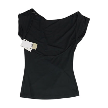 Black Cropped Knit Top
