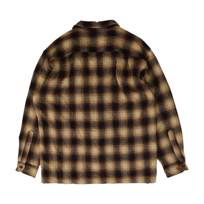 Brown Plaid Flannel Button Down