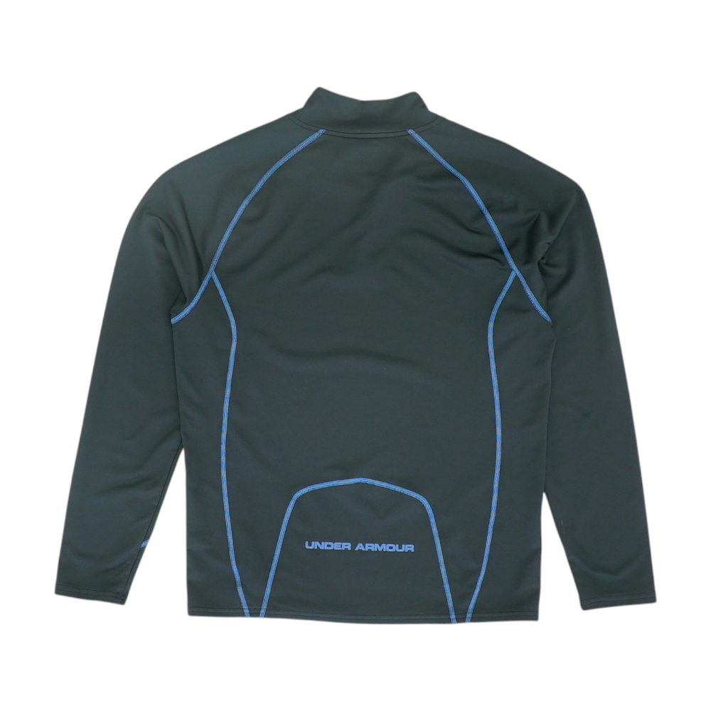 Black Solid 1/4 Zip Pullover