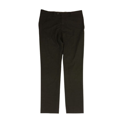 Beige Solid Dress Pants