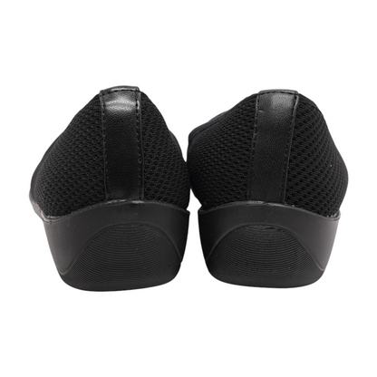 Black Slip-On Flats