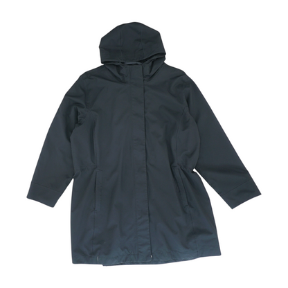 Black Solid Rain Jacket