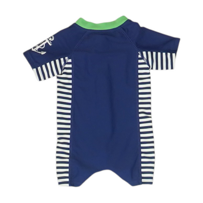 Navy Color Block One-Piece