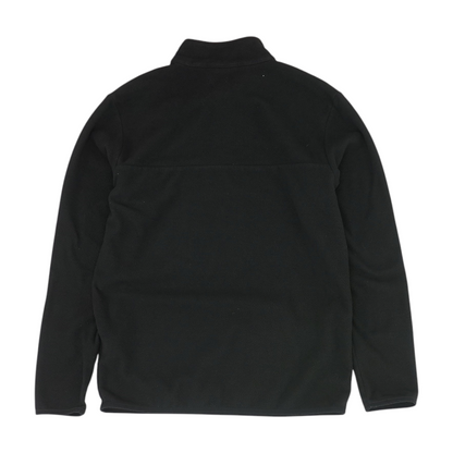 Black Solid 1/4 Zip Pullover