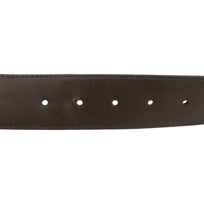 LV Initiales 40mm Reversible Belt in Damier Ebene Canvas