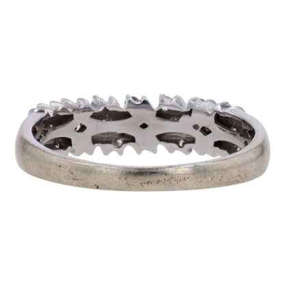 1/6 ctw 10K White Gold Diamond Band Ring