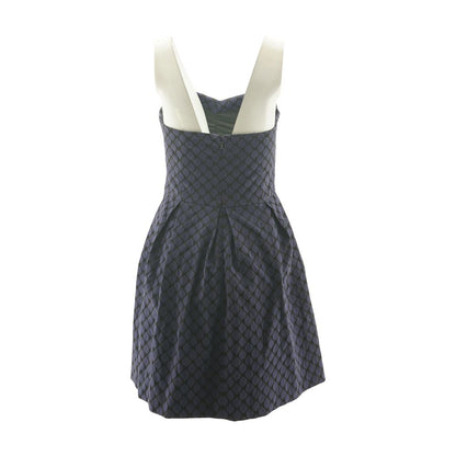 Purple Geometric Mini Dress