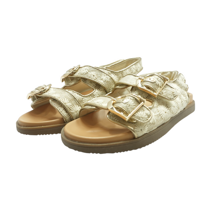Gold Flat Sandals