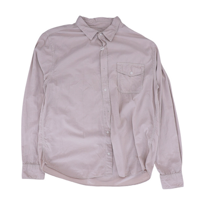 Nude Solid Flannel Button Down