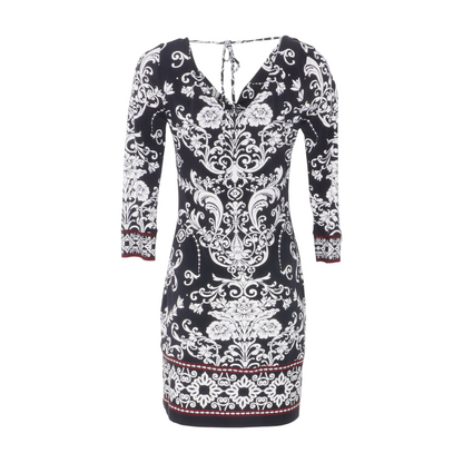 Black Floral Mini Dress