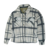 Ivory Plaid Flannel Button Down