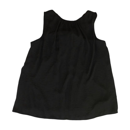 Black Solid Sleeveless Blouse