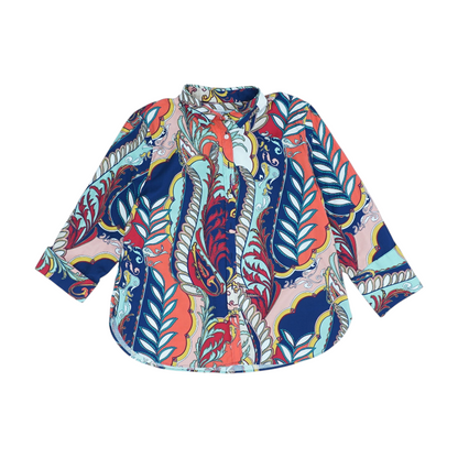 Multi Abstract Button Down