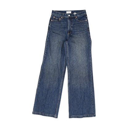 Blue Wide Leg Jeans
