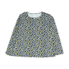 Navy Plus Size Floral Blouse