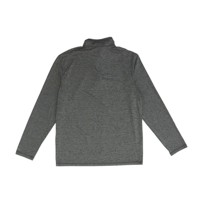 Gray Solid 1/4 Zip Pullover