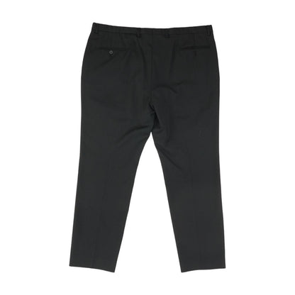 Black Solid Dress Pants