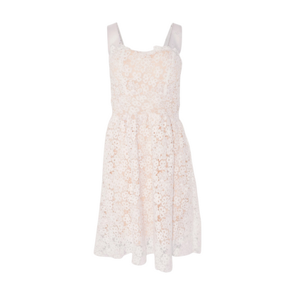 Nude Floral Mini Dress