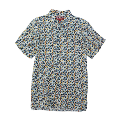 Multi Print Short Sleeve Button Down