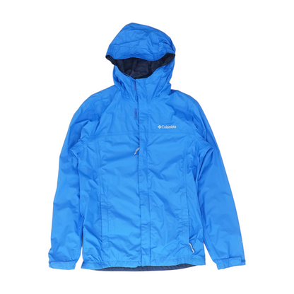 Blue Solid Rain Jacket