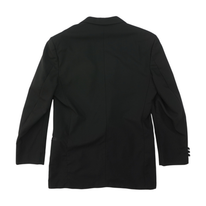 Vintage Black Solid Sport Coat