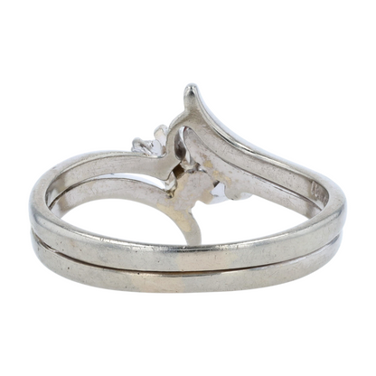 1/3 ctw 18K White Gold Diamond Engagement Ring