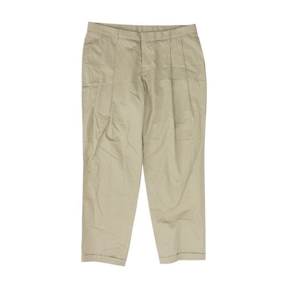 Tan Solid Dress Pants