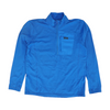 Blue Solid 1/4 Zip Pullover