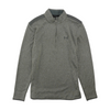 Gray Solid 1/4 Zip Pullover