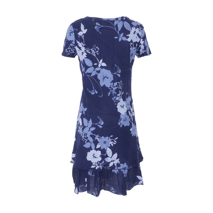 Navy Floral Midi Dress