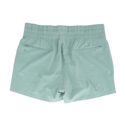 Green Solid Active Shorts