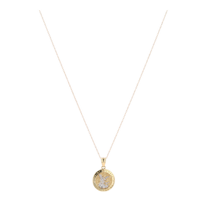 14K Two-Tone Gold Pendant Necklace