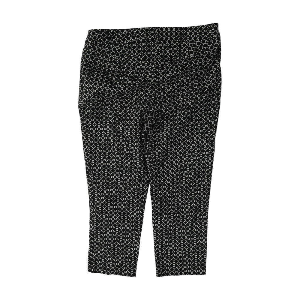 Black Print Capris