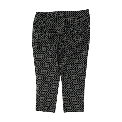 Black Print Capris
