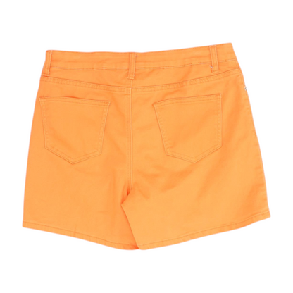 Orange Solid 5-Pocket Shorts
