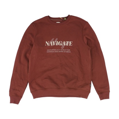 Red Graphic Sweatshirt Pullover