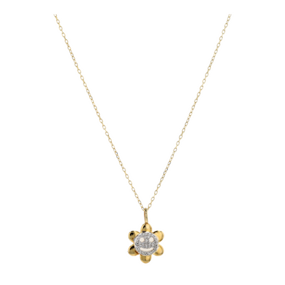 1/10 ctw Sterling Silver Lab Grown Diamond Pendant Necklace