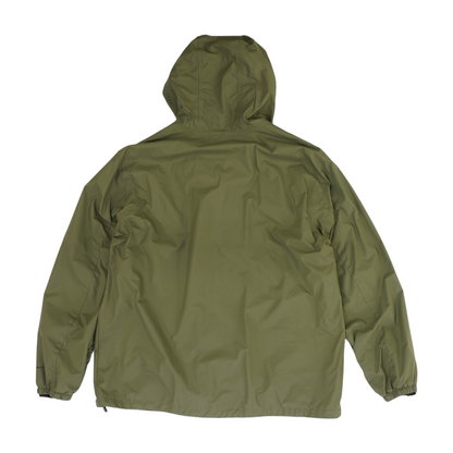 Green Solid Rain Jacket