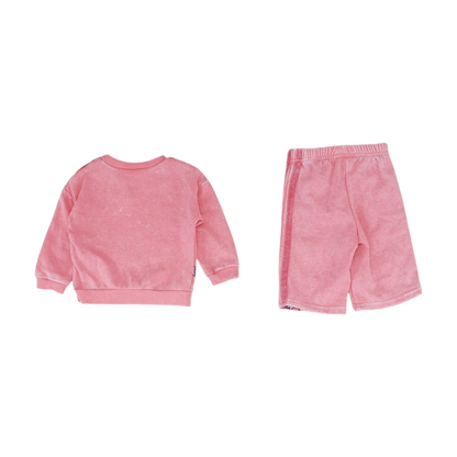 Pink Graphic Long Sleeve Set